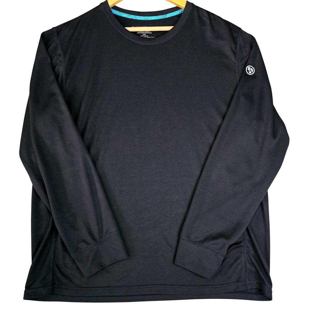 Climatesmart Mens Size XXL Black Nano Mesh Lightweight Base Layer Shirt